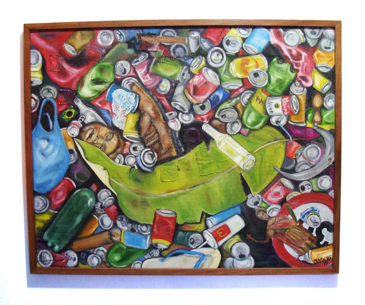 The life of someone who lives off from recycling